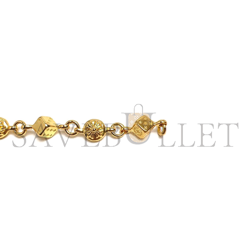 CHROME HEARTS GOLD DICE BRACELET